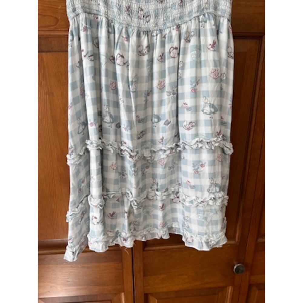 Disney Her Universe Alice in Wonderland Gingham Tiered Dress Cottagecore SZ 2X - Picture 4 of 11